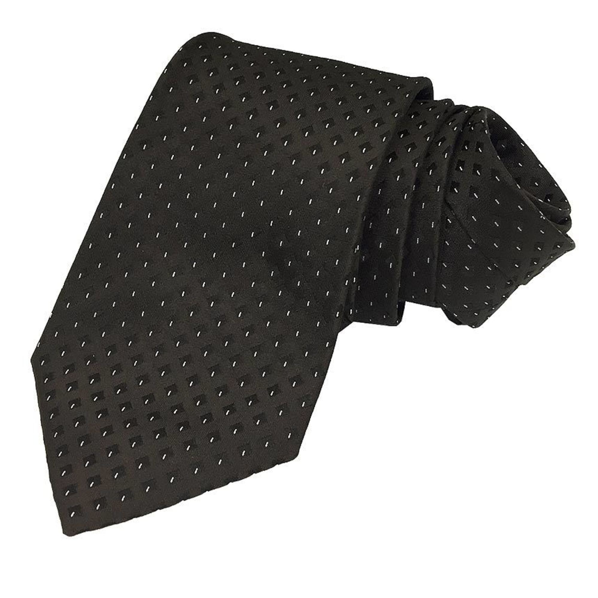 Christian Dior Dior Necktie Diamond Pattern Marron [Brown] Men's